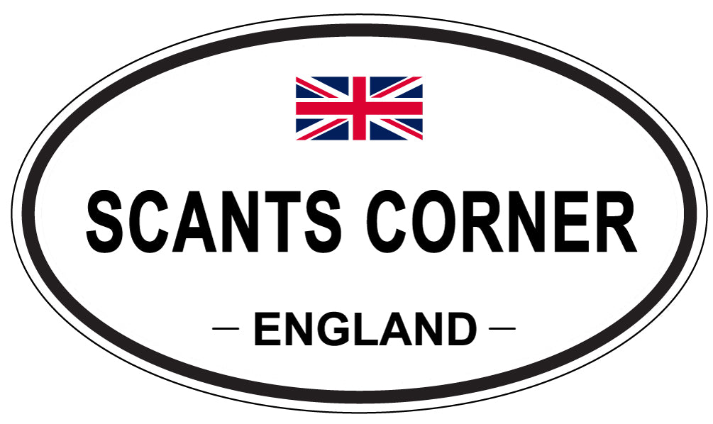 SCANTS CORNER, England - Oval Magnet