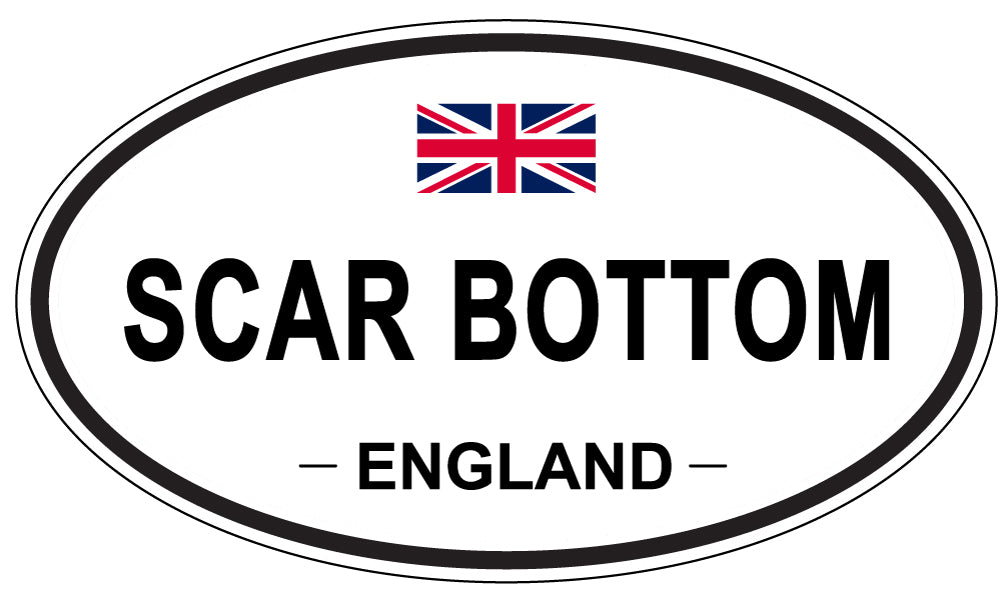 SCAR BOTTOM, England - Oval Magnet