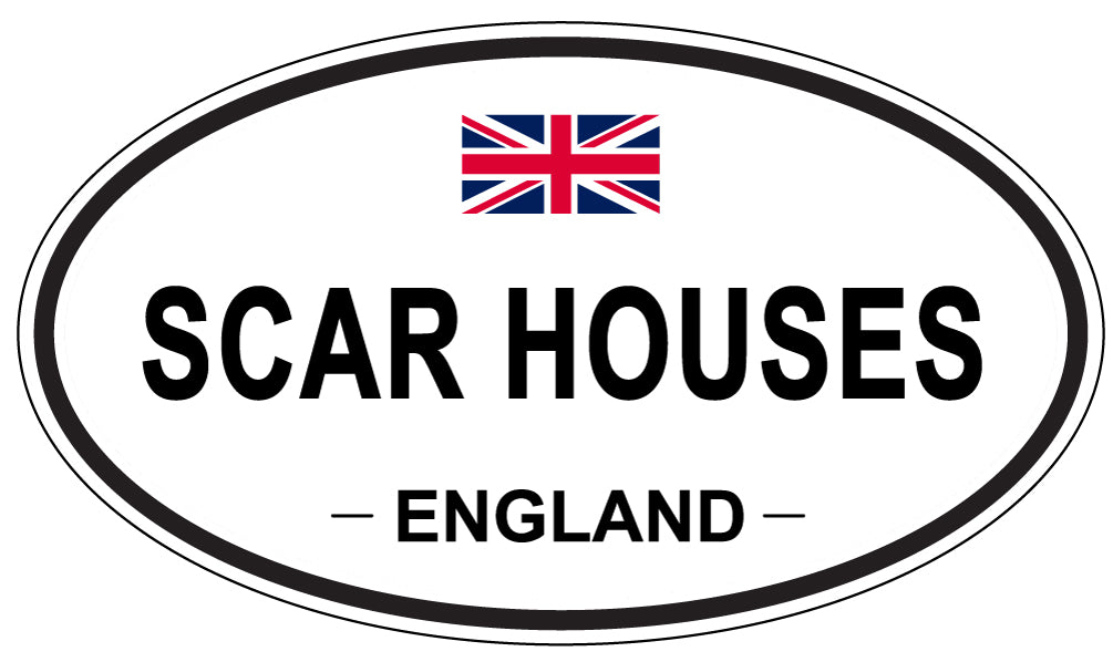 SCAR HOUSES, England - Oval Magnet