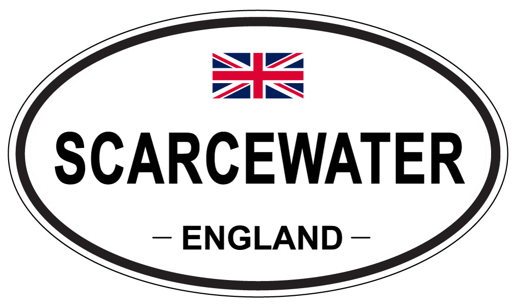SCARCEWATER, ENGLAND - Oval Sticker