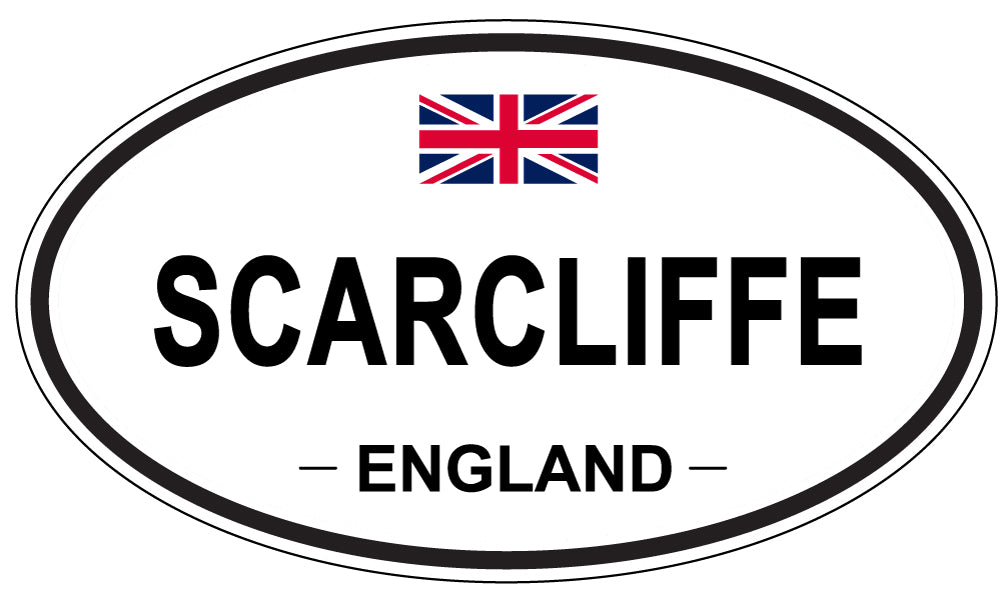 SCARCLIFFE, England - Oval Magnet