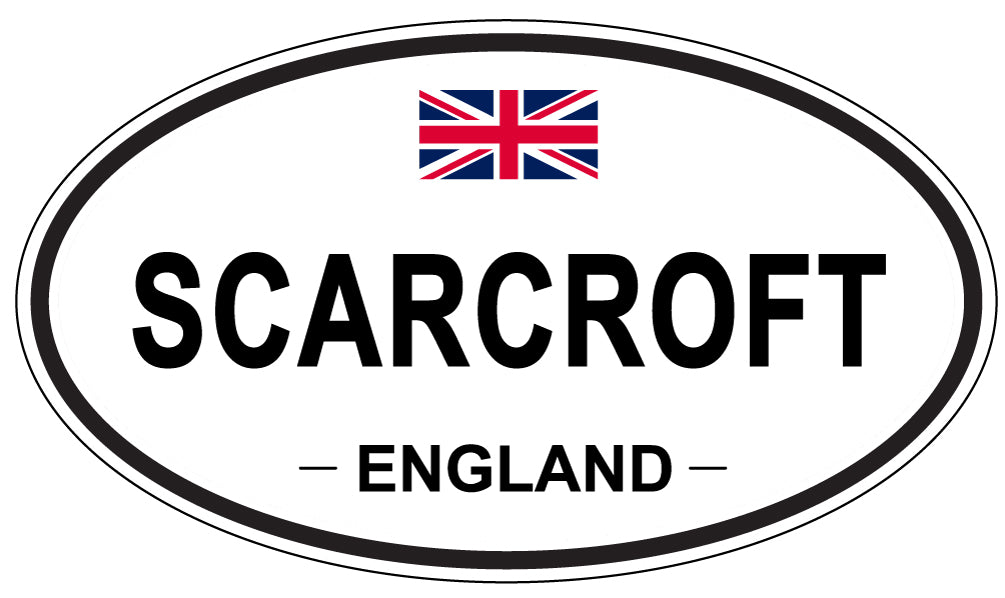 SCARCROFT, ENGLAND - Oval Sticker