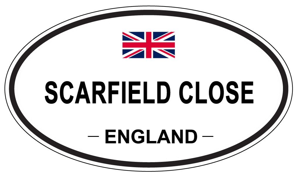SCARFIELD CLOSE, England - Oval Magnet