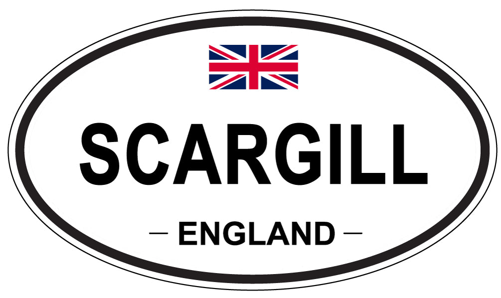 SCARGILL, ENGLAND - Oval Sticker