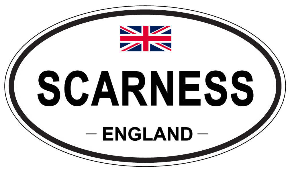SCARNESS, ENGLAND - Oval Sticker