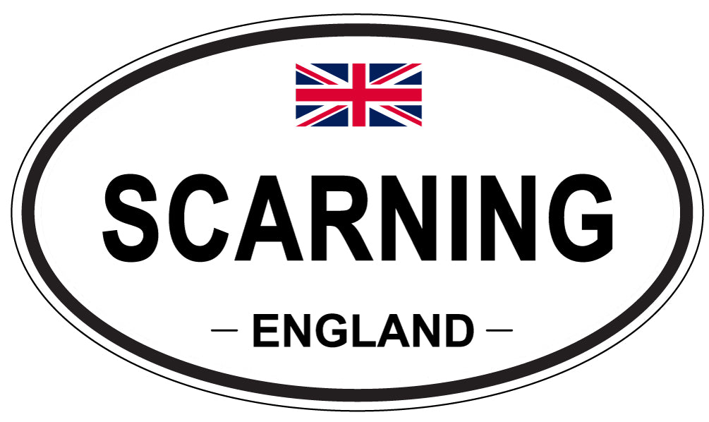 SCARNING, England - Oval Magnet
