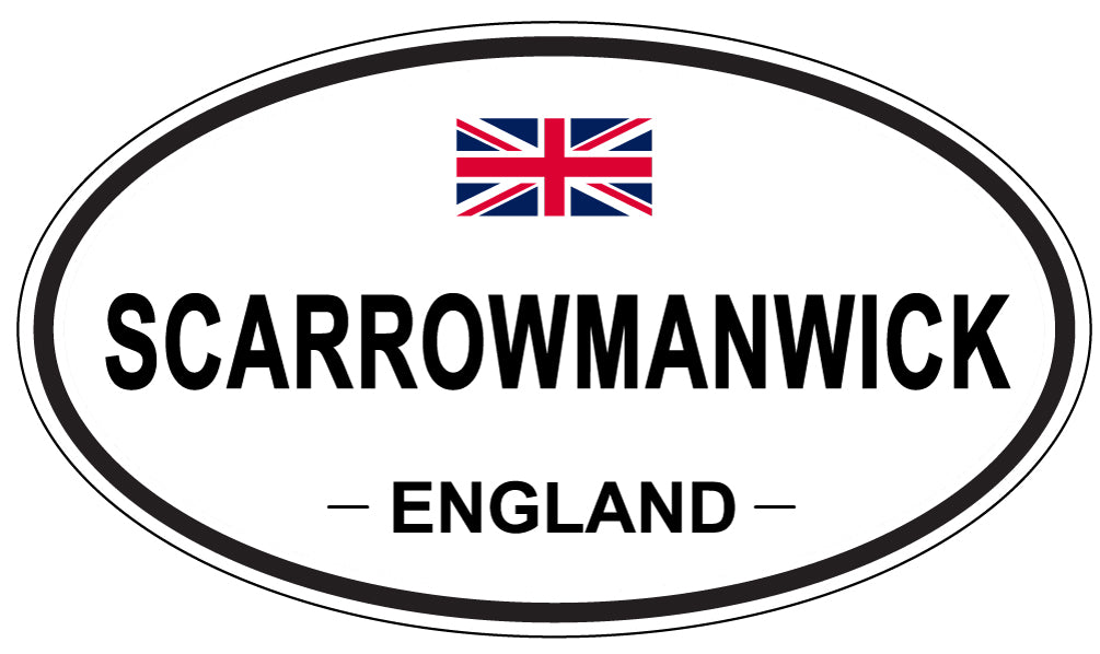 SCARROWMANWICK, England - Oval Magnet
