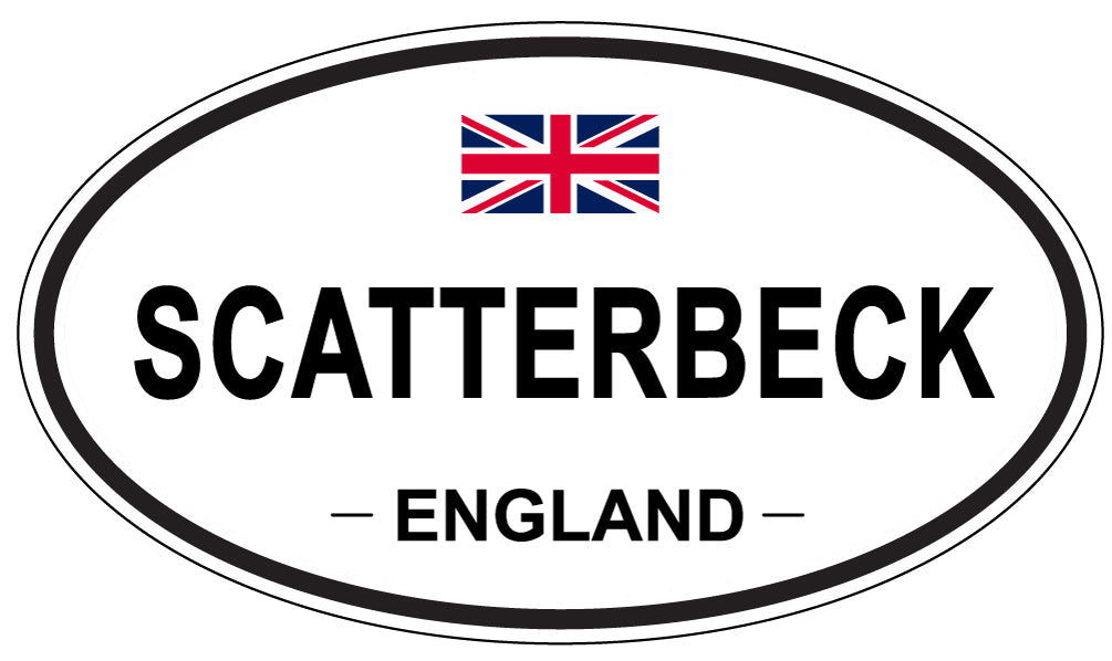 SCATTERBECK, ENGLAND - Oval Sticker