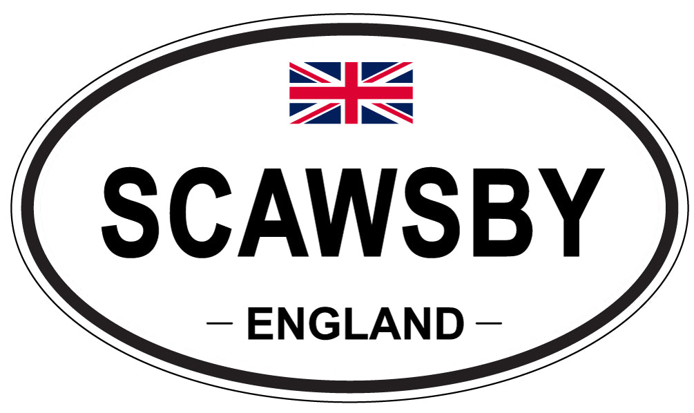 SCAWSBY, ENGLAND - Oval Sticker