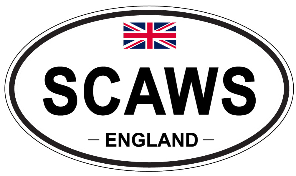 SCAWS, England - Oval Magnet