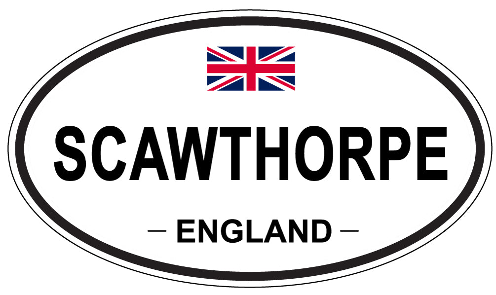 SCAWTHORPE, ENGLAND - Oval Sticker