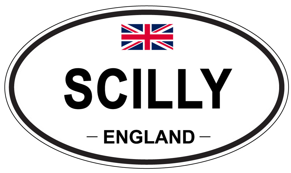 SCILLY, ENGLAND - Oval Sticker