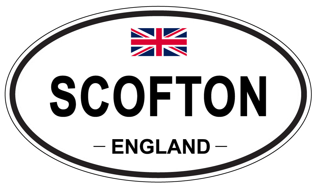 SCOFTON, ENGLAND - Oval Sticker