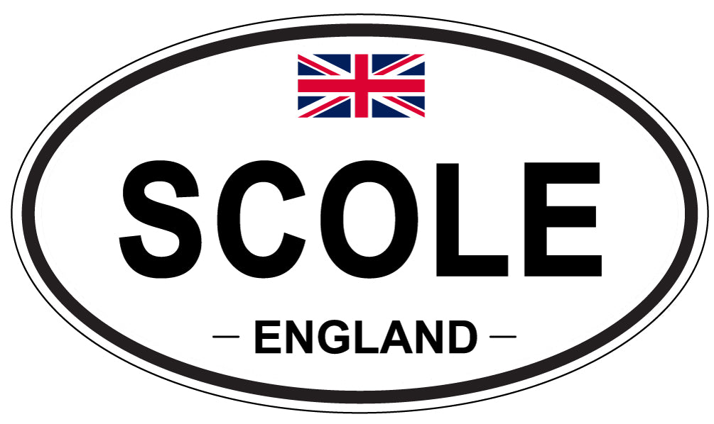 SCOLE, ENGLAND - Oval Sticker