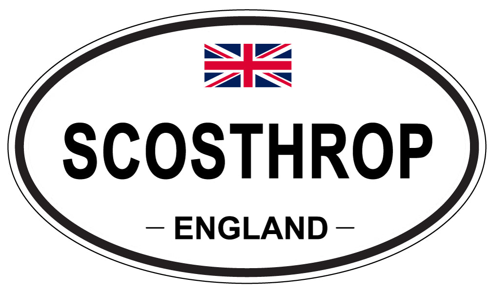 SCOSTHROP, England - Oval Magnet