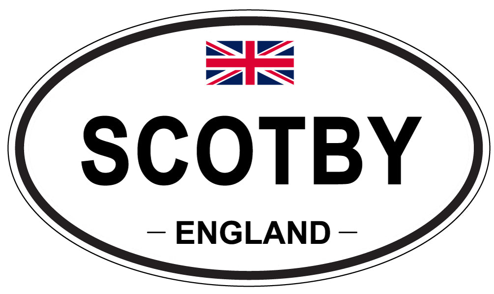 SCOTBY, England - Oval Magnet
