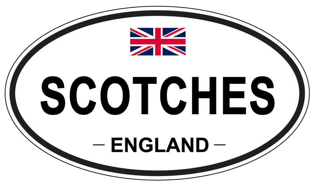 SCOTCHES, England - Oval Magnet