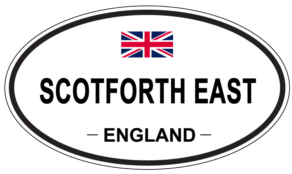 SCOTFORTH EAST, England - Oval Magnet