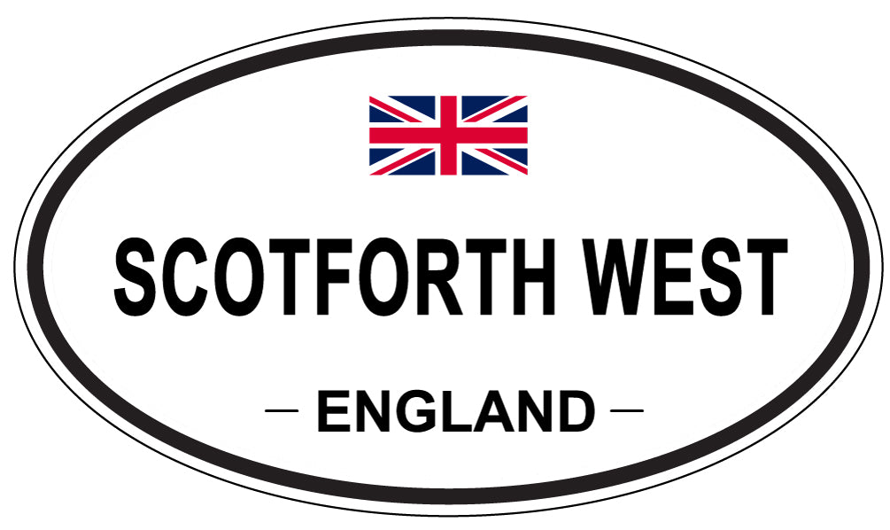 SCOTFORTH WEST, England - Oval Magnet