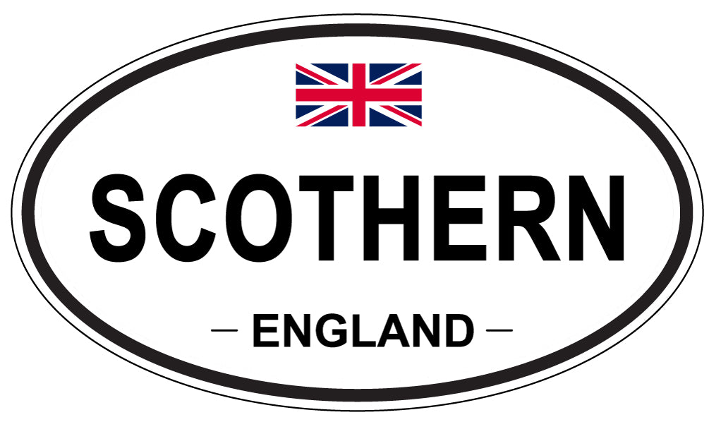SCOTHERN, ENGLAND - Oval Sticker