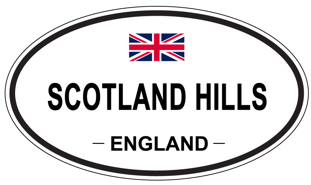 SCOTLAND HILLS, England - Oval Magnet