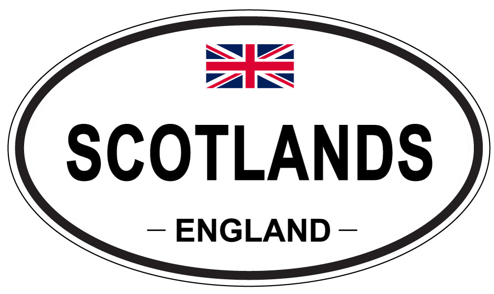 SCOTLANDS, ENGLAND - Oval Sticker