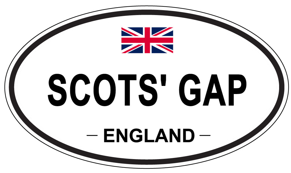 SCOTS' GAP, England - Oval Magnet
