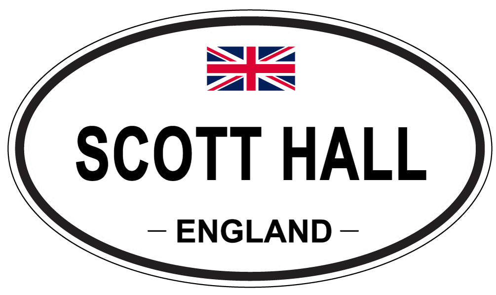 SCOTT HALL, England - Oval Magnet