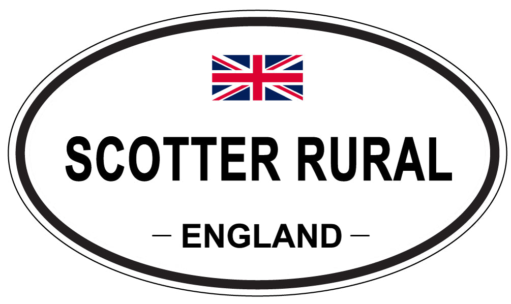 SCOTTER RURAL, England - Oval Magnet