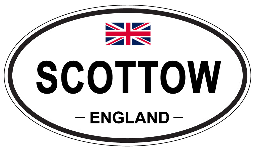 SCOTTOW, ENGLAND - Oval Sticker