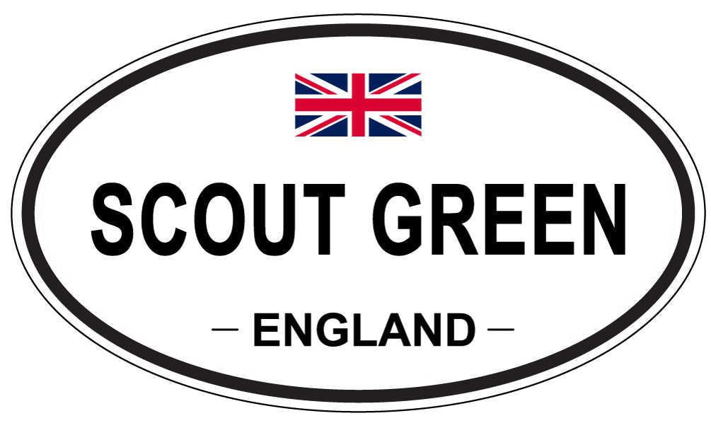 SCOUT GREEN, England - Oval Magnet