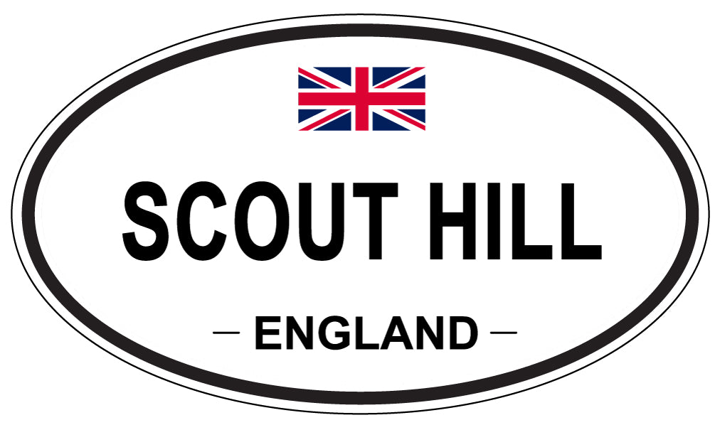 SCOUT HILL, England - Oval Magnet