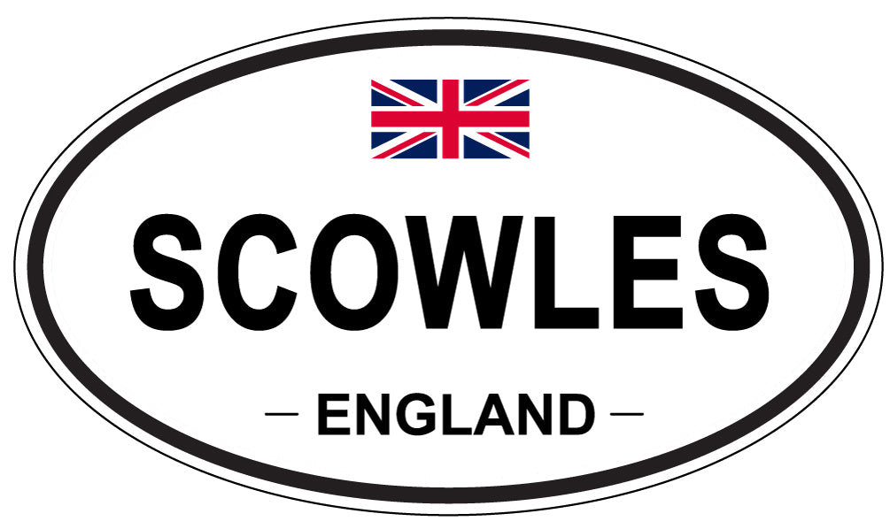 SCOWLES, England - Oval Magnet