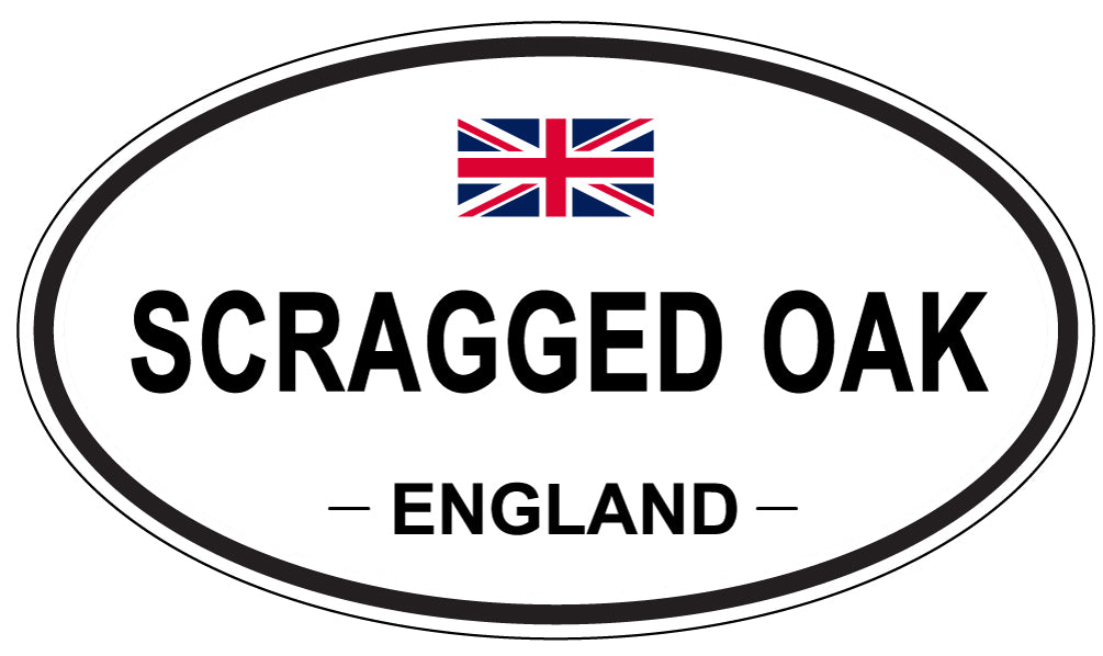 SCRAGGED OAK, England - Oval Magnet