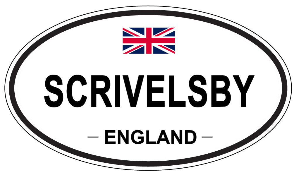 SCRIVELSBY, ENGLAND - Oval Sticker