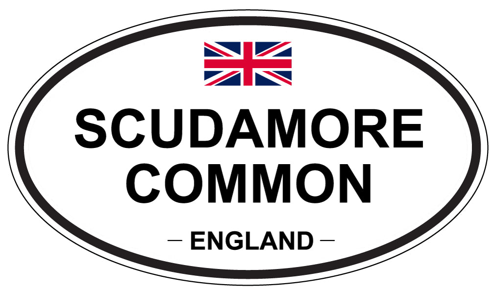 SCUDAMORE COMMON, ENGLAND - Oval Sticker