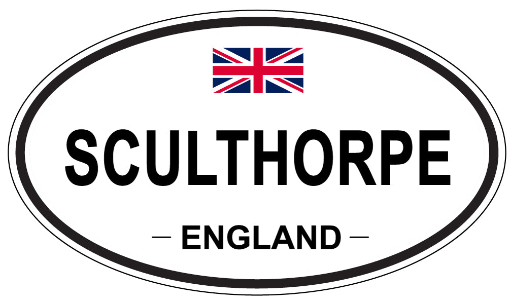 SCULTHORPE, ENGLAND - Oval Sticker