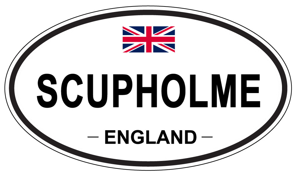 SCUPHOLME, ENGLAND - Oval Sticker