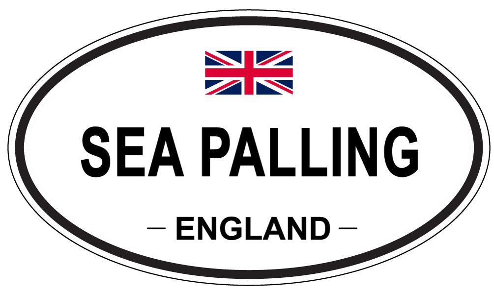 SEA PALLING, ENGLAND - Oval Sticker