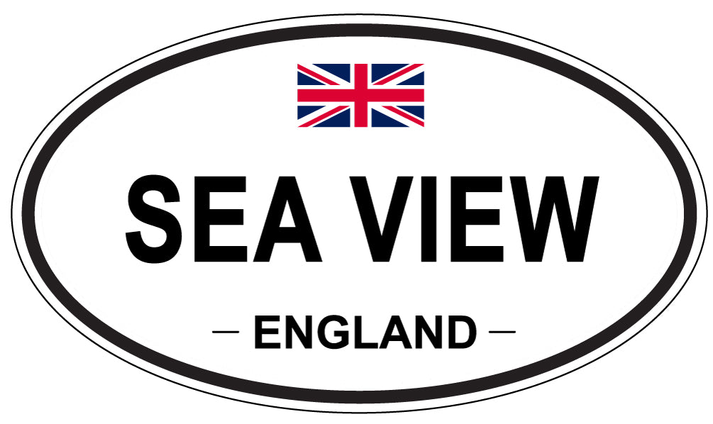 SEA VIEW, England - Oval Magnet