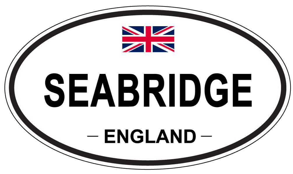 SEABRIDGE, ENGLAND - Oval Sticker