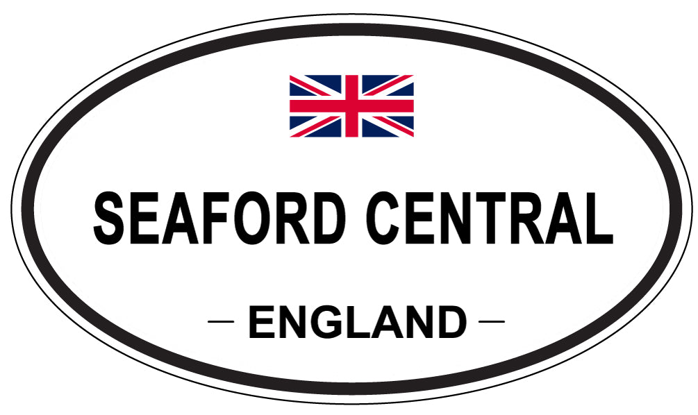 SEAFORD CENTRAL, ENGLAND - Oval Sticker