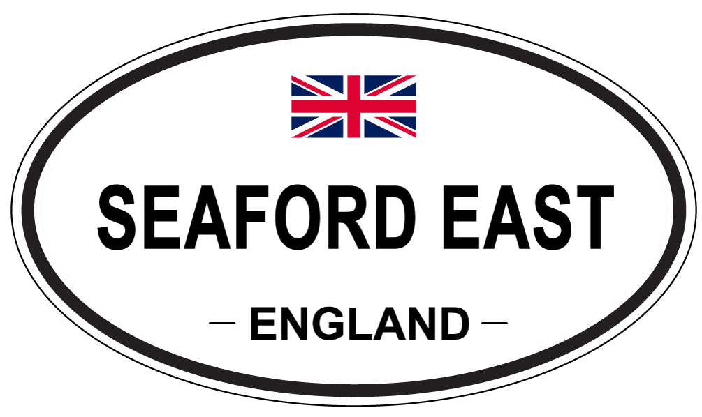 SEAFORD EAST, ENGLAND - Oval Sticker