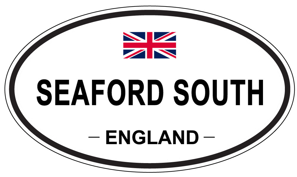 SEAFORD SOUTH, ENGLAND - Oval Sticker