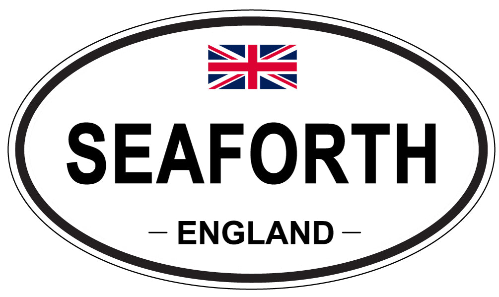 SEAFORTH, ENGLAND - Oval Sticker