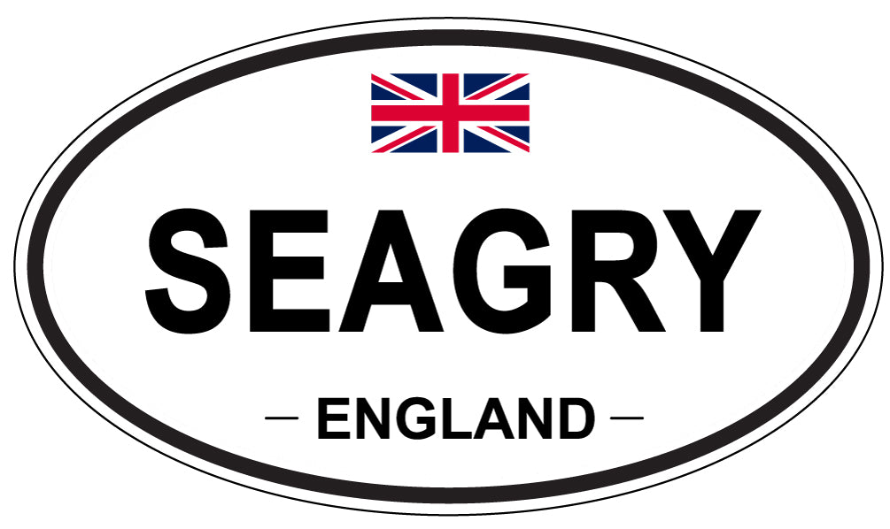 SEAGRY, ENGLAND - Oval Sticker