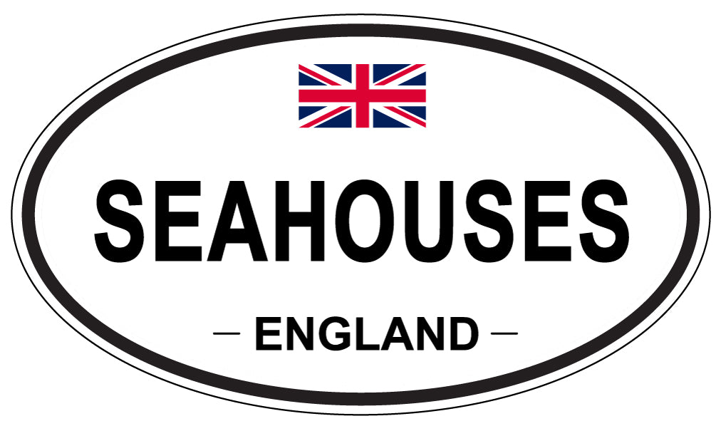 SEAHOUSES, ENGLAND - Oval Sticker