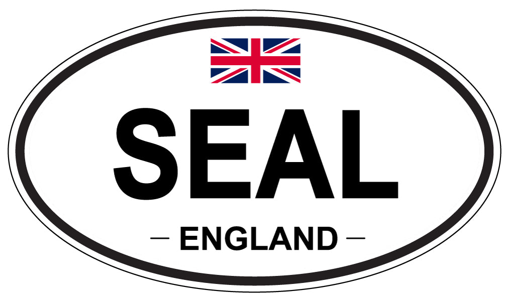 SEAL, ENGLAND - Oval Sticker