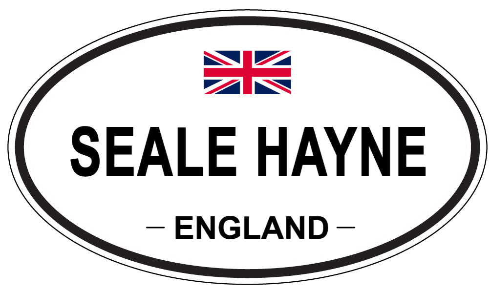 SEALE HAYNE, ENGLAND - Oval Sticker
