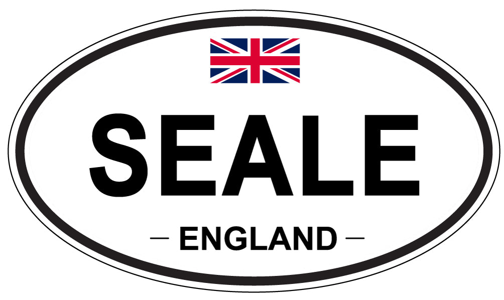 SEALE, ENGLAND - Oval Sticker